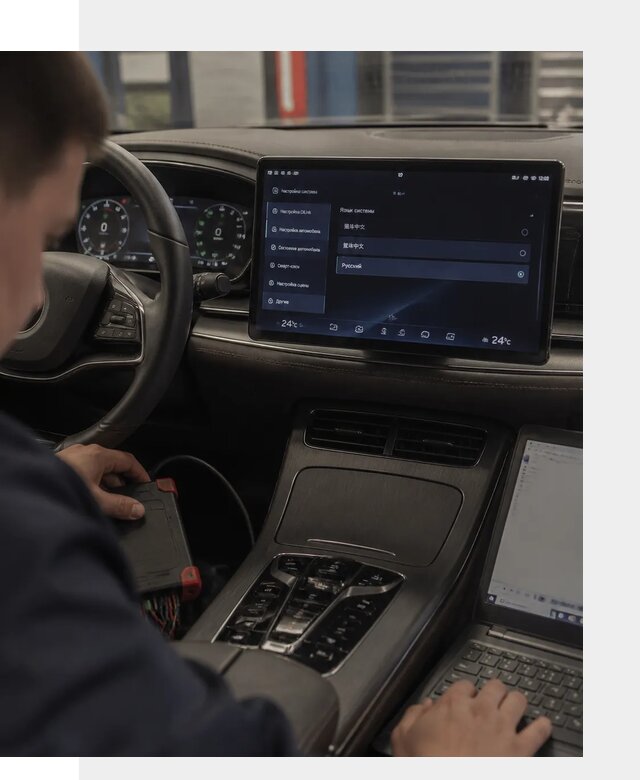 Русификация автомобиля BYD HAN для эксплуатации в Владимире